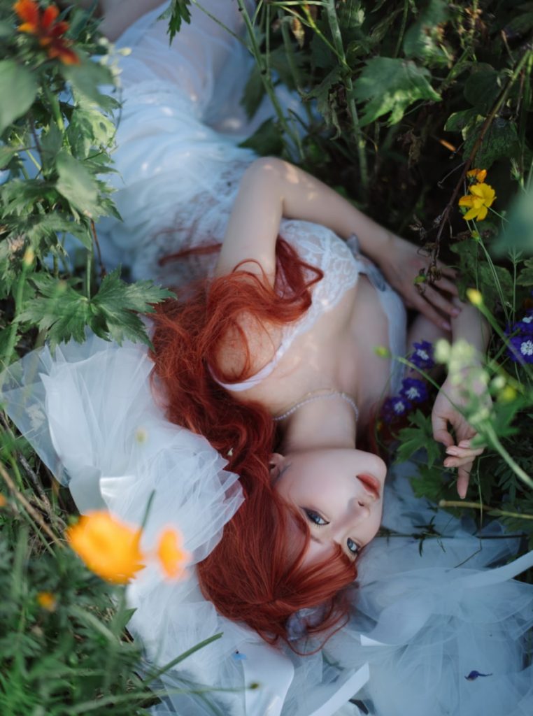 图片[2]-蠢沫沫 NO.357 花丛婚纱 [67P-517MB]-喵咪社