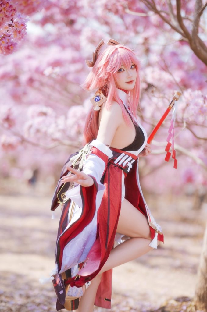 图片[2]-瓜希酱 NO.96 原神 八重神子 [20P-61MB]-喵咪社