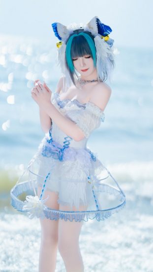 封疆疆v NO.63 柴郡小礼服 [10P-105MB]-喵咪社