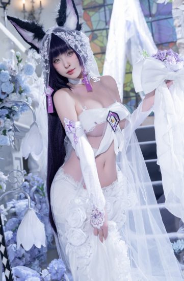 清水由乃 NO.077 碧蓝航线 武藏 紫藤花[51P1V-638MB]VIP-喵咪社