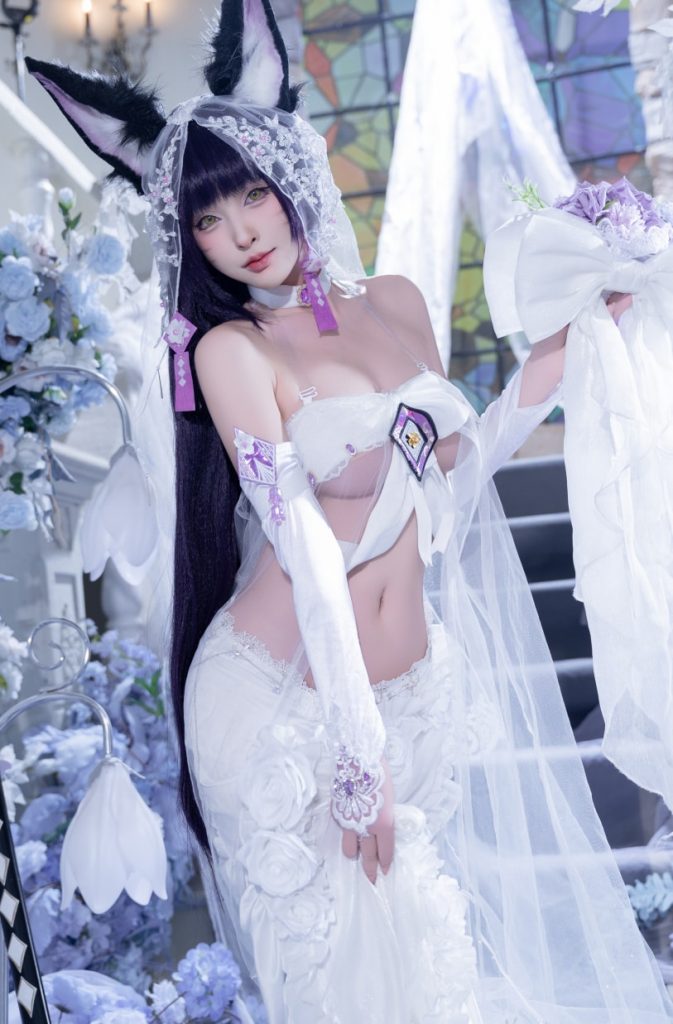 图片[1]-清水由乃 NO.077 碧蓝航线 武藏 紫藤花[51P1V-638MB]VIP-喵咪社