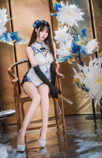 羽生三未 – NO.23 艳娘幻梦谭 瓶儿 青花瓷旗袍 [25P-294MB]VIP-喵咪社