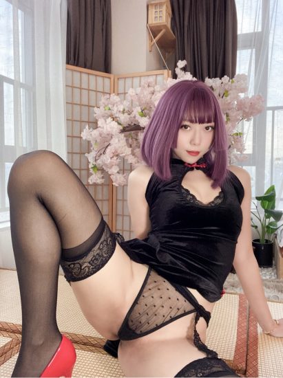 Money冷冷 – NO.42 高叉旗袍蕾丝裙[107P1V-2.40GB]VIP-喵咪社