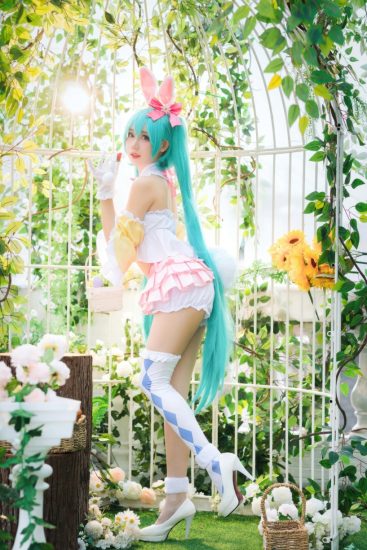 焖焖碳 NO.047 初音未来复活节兔子[22P-162MB]-喵咪社