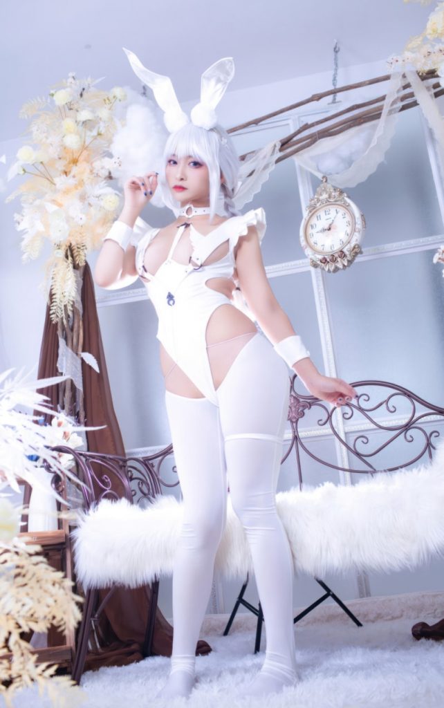 洛璃LoLiSAMA NO.84 恶毒 白兔 (碧蓝航线)[51P-429MB]-喵咪社