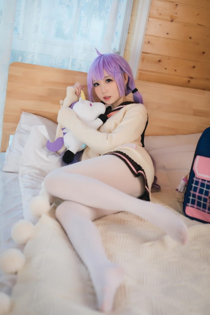 图片[1]-焖焖碳 NO.048 独角兽JK制服 [21P-51MB]-喵咪社