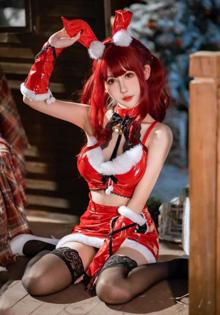 图片[2]-仙女月 NO.19 红色圣诞兔[32P-839MB]-喵咪社